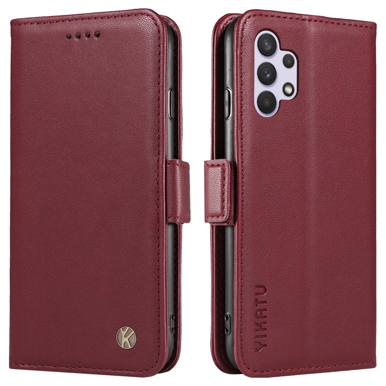 YIKATU YK-003 Leather Phone Shell for Samsung Galaxy A32 4G (EU Version) Wallet Case Stand Magnetic Cover YIKATU YK-003 Leather Phone Shell for Samsung Galaxy A32 4G (EU Version) Wallet Case Stand Magnetic Cover